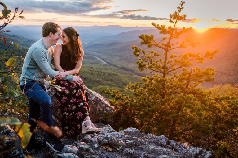 Hillary and Bram’s House Mountain Inn and North Mountain Engagement Session