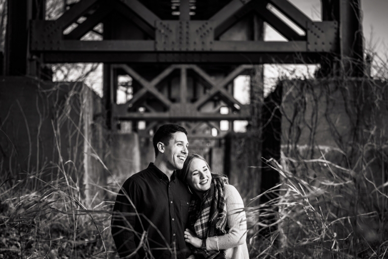 Brittany and Zack’s Tredegar Iron Works and Belle Isle Engagement Session